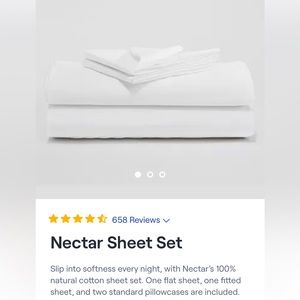 Nectar queen size sheet set